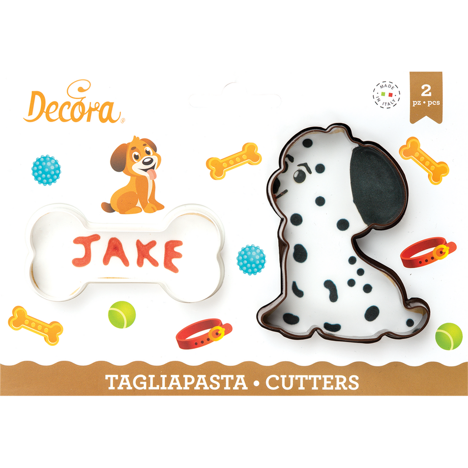 Decora Set emporte-pièce chien et os 2 pièces  