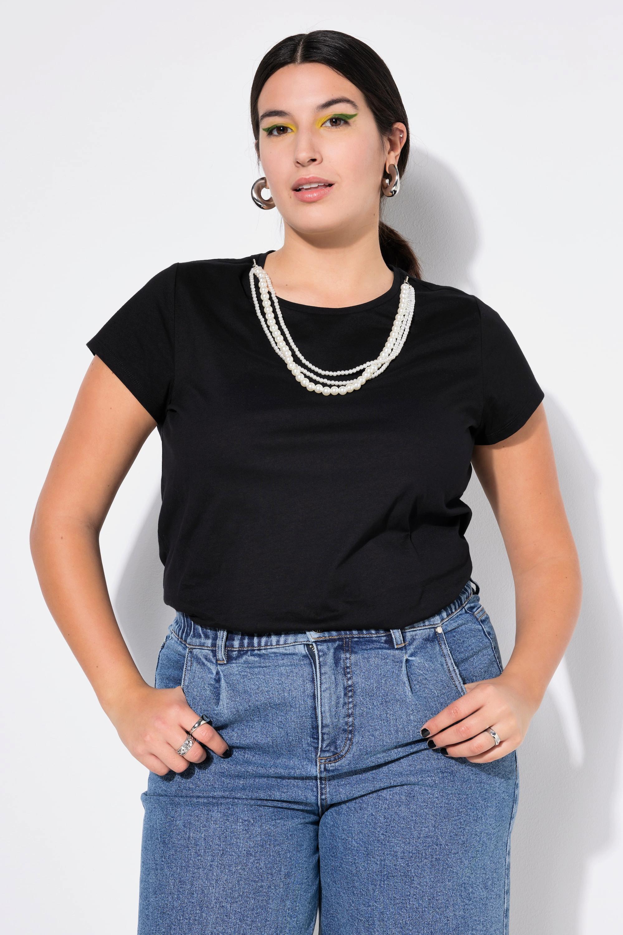 Studio Untold  T-shirt coupe Classic Shape, collier amovible 