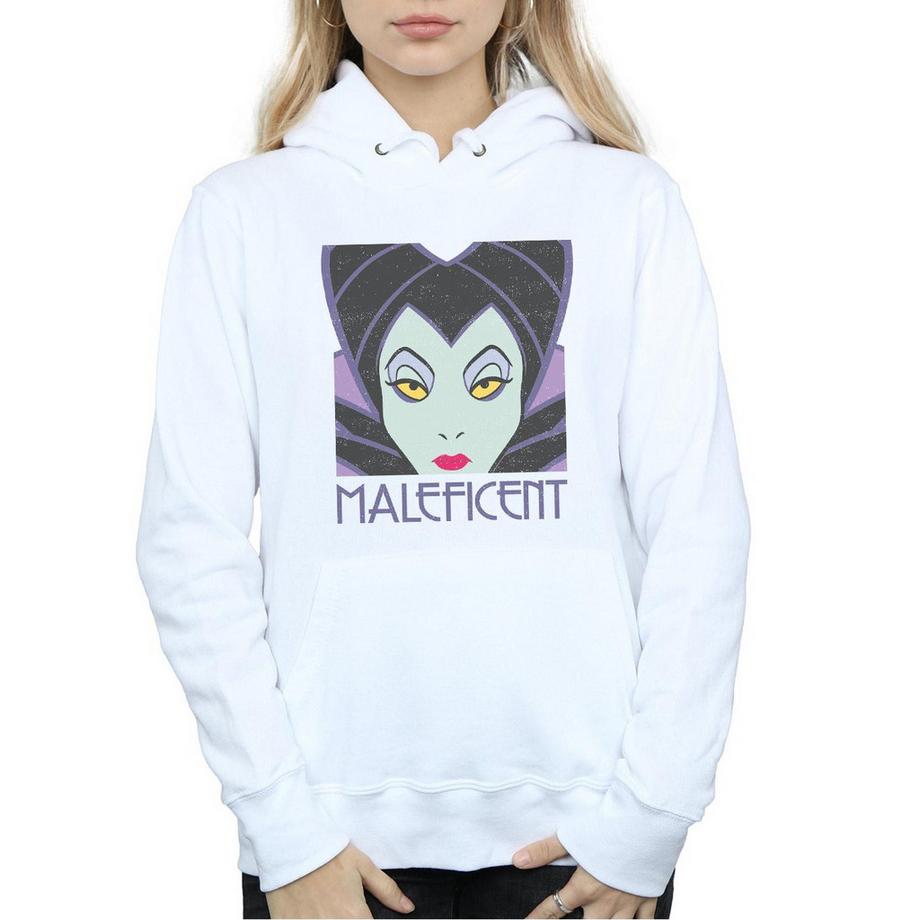 Disney Maleficent Felpa con Cappuccio Stampa Grafica  