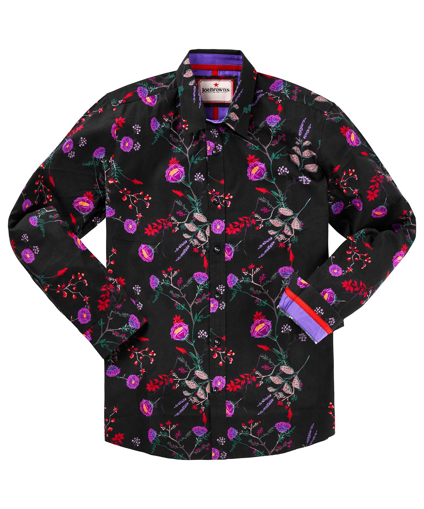 Joe Browns  Chemise Manches Longues Florale Touches de Couleurs 