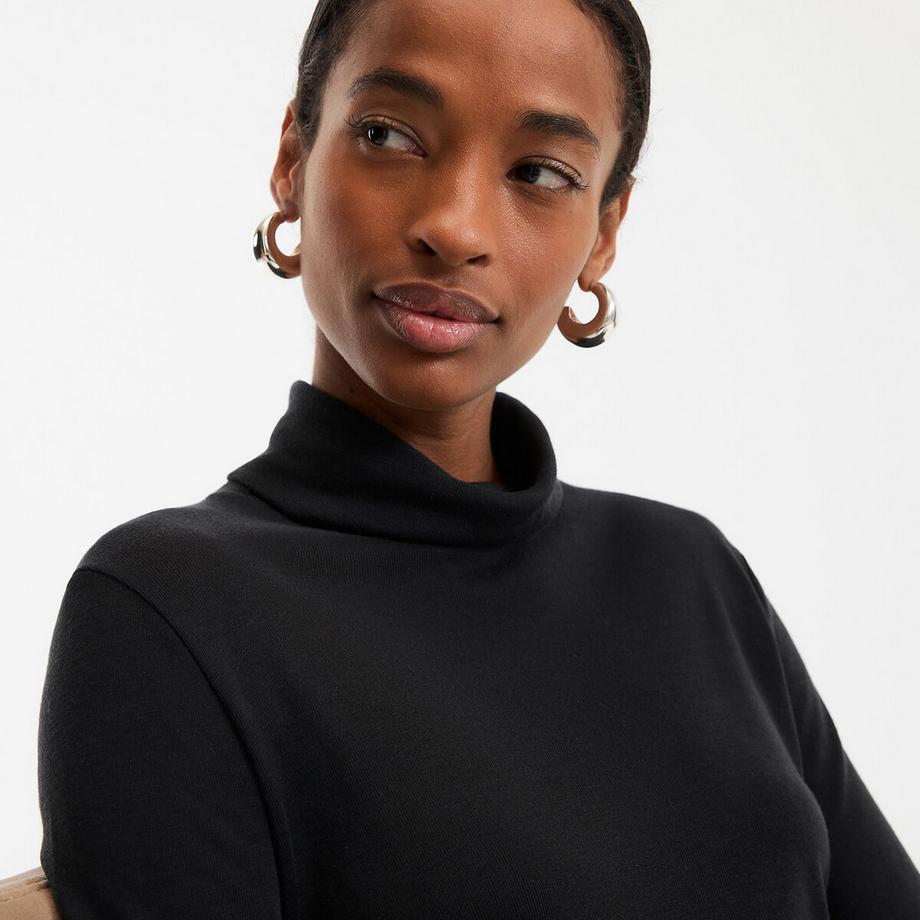 La Redoute Collections T-shirt Col Roulé Mélange Lyocell  