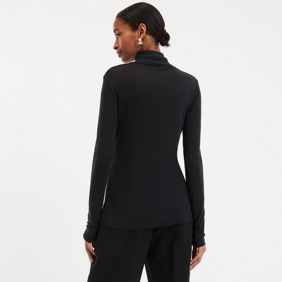 La Redoute Collections T-shirt Col Roulé Mélange Lyocell  