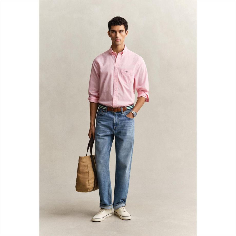 GANT Chemise en Popeline à Col Boutonné  