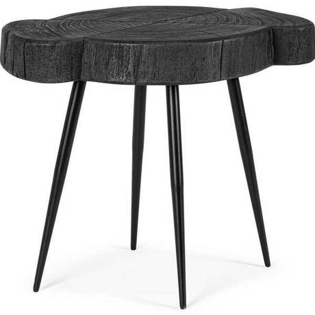 mutoni Table d'appoint Zakia Noir L 45x40  