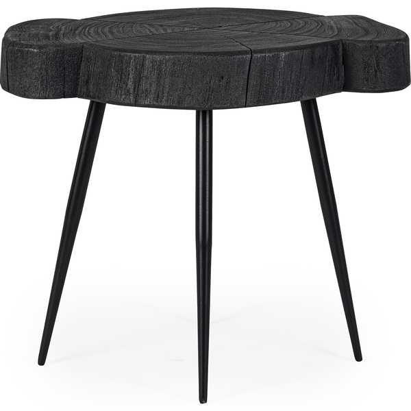 mutoni Table d'appoint Zakia Noir L 45x40  