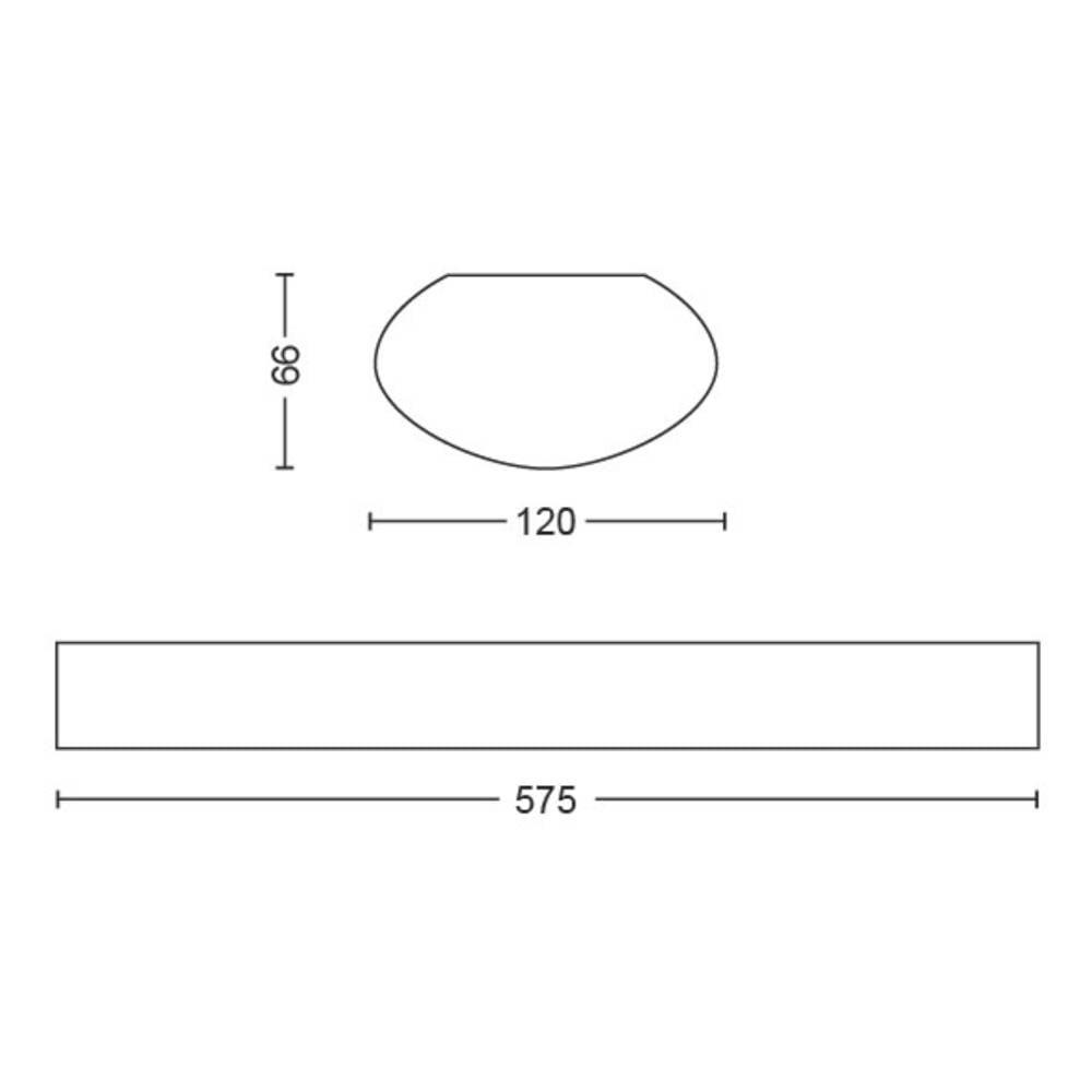 Philips Lighting Projectline Batten W12L57 2200lm 2700K  