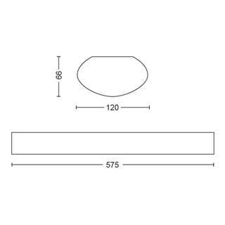 Philips Lighting Projectline Batten W12L57 2200lm 2700K  