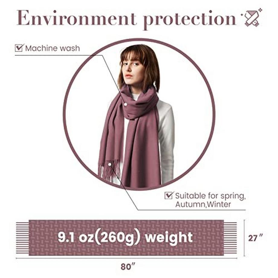 Only-bags.store Sciarpa calda a tinta unita con nappe  