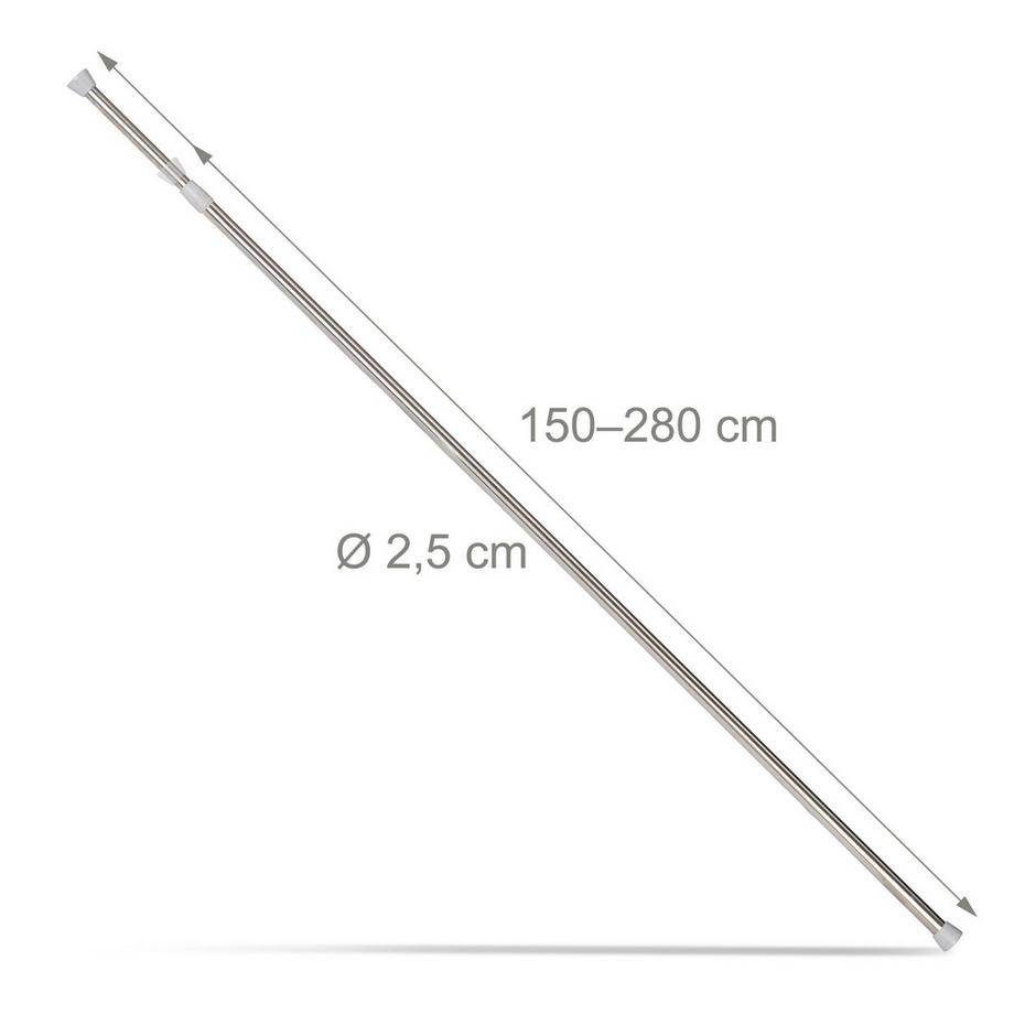 Northix  Tige télescopique en acier inoxydable 