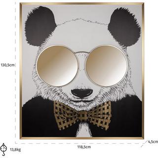 mutoni Tableau mural Panda brillant 118x130  