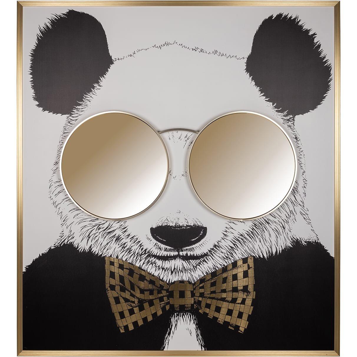 mutoni Bild Wall Art shiny Panda 118x130  