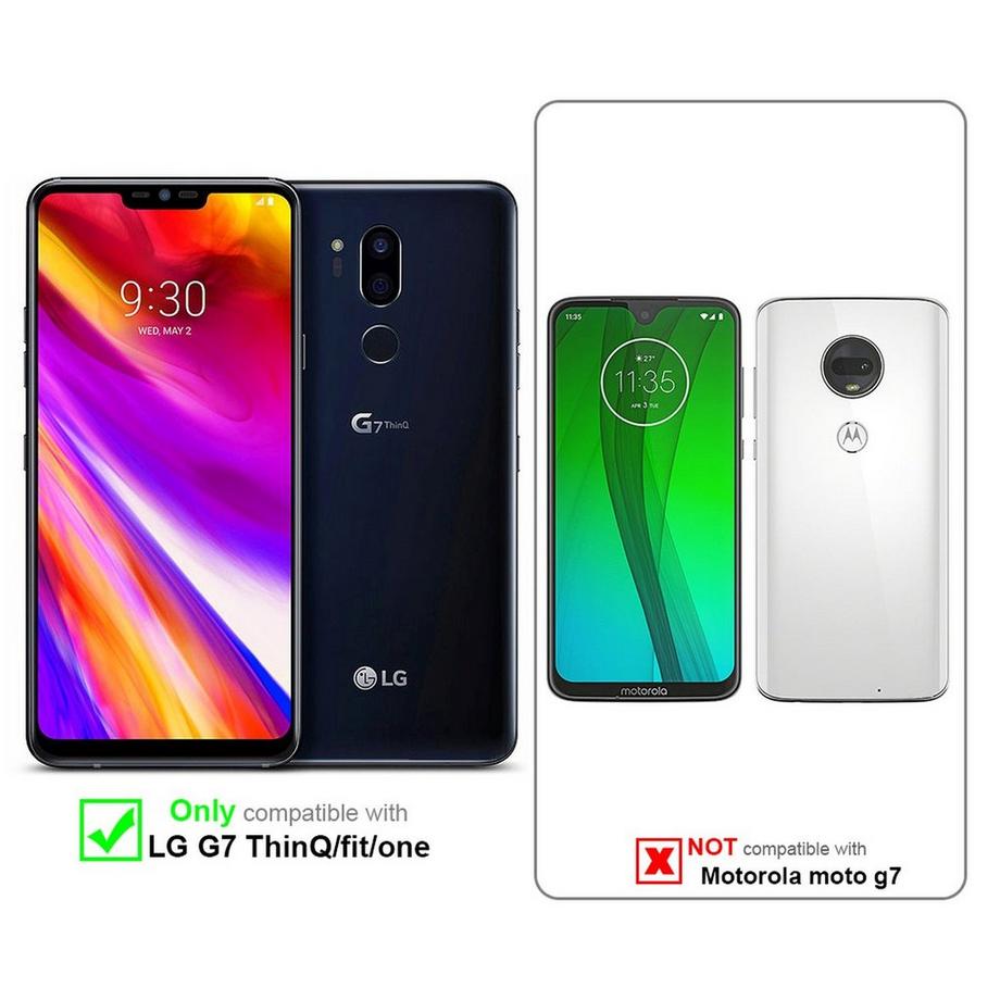 Cadorabo  Housse compatible avec LG G7 ThinQ / FIT / ONE - Coque de protection avec fermeture magnétique, fonction de support et compartiment pour carte 
