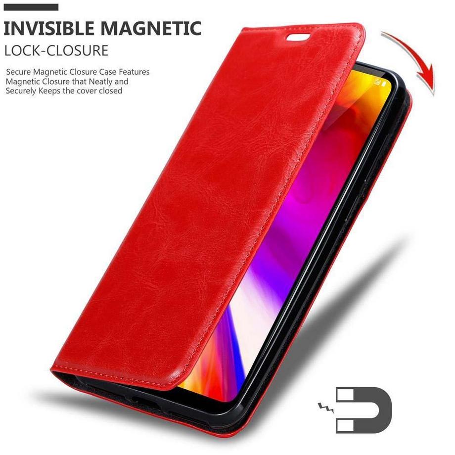 Cadorabo  Housse compatible avec LG G7 ThinQ / FIT / ONE - Coque de protection avec fermeture magnétique, fonction de support et compartiment pour carte 