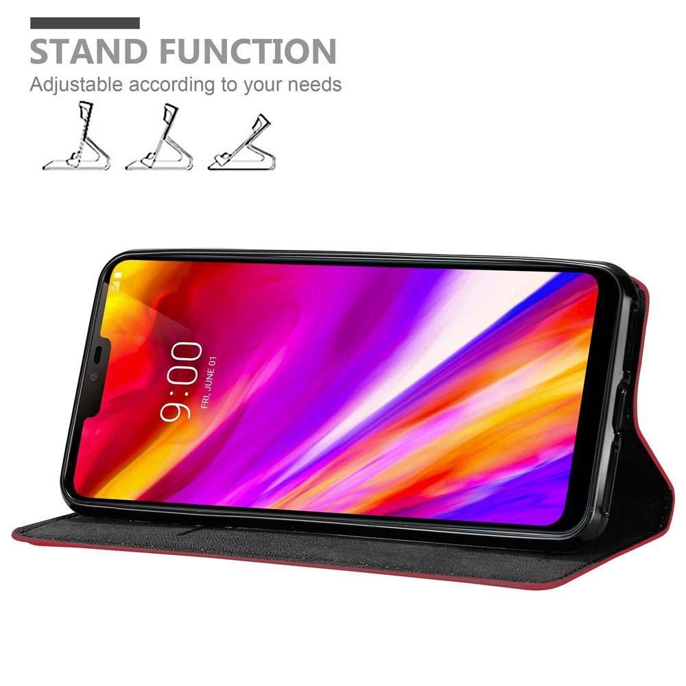 Cadorabo  Hülle für LG G7 ThinQ / FIT / ONE Magnetverschluss, Kartenfach 