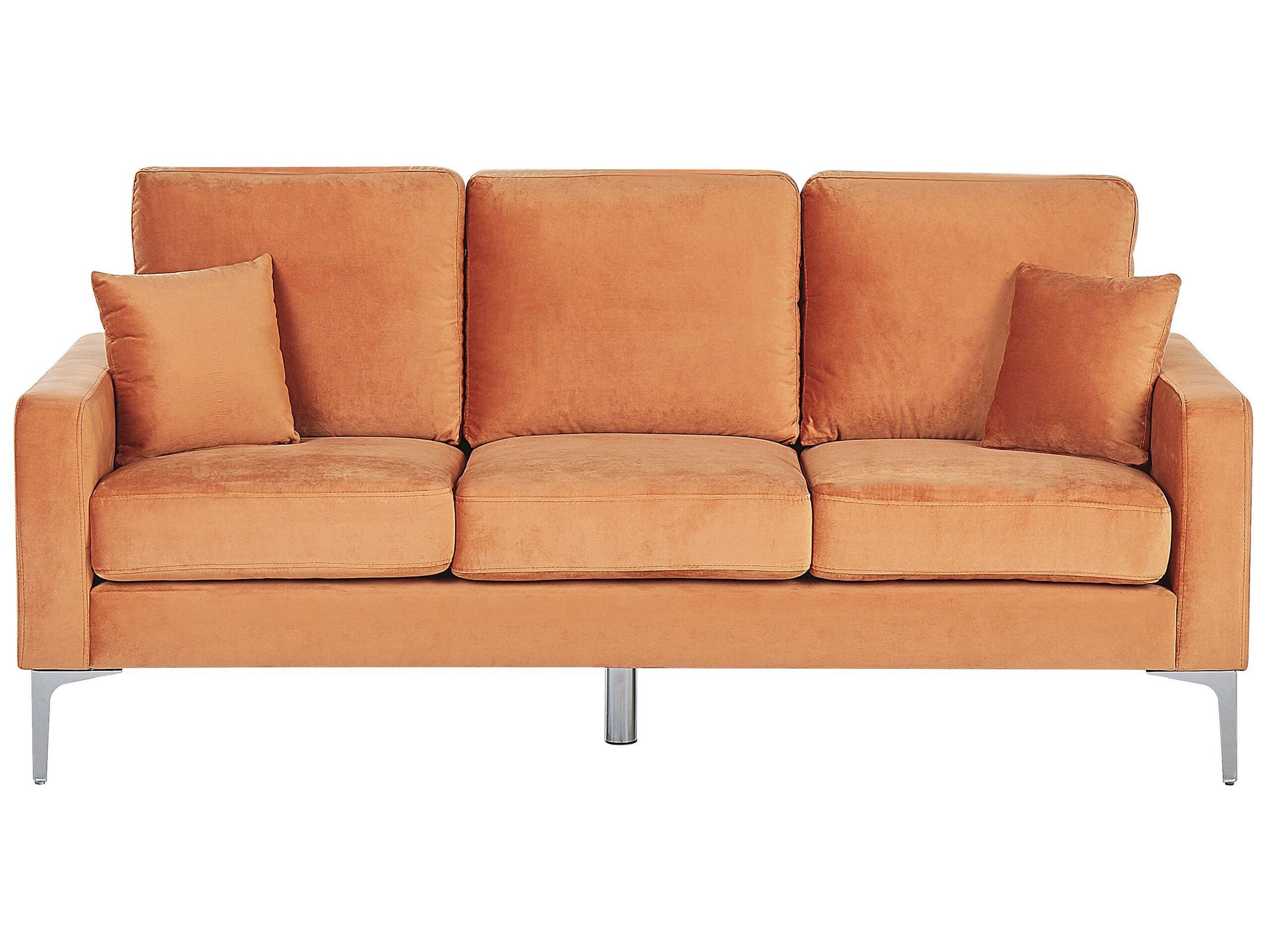 Beliani 3 Sitzer Sofa aus Samtstoff Modern GAVLE  