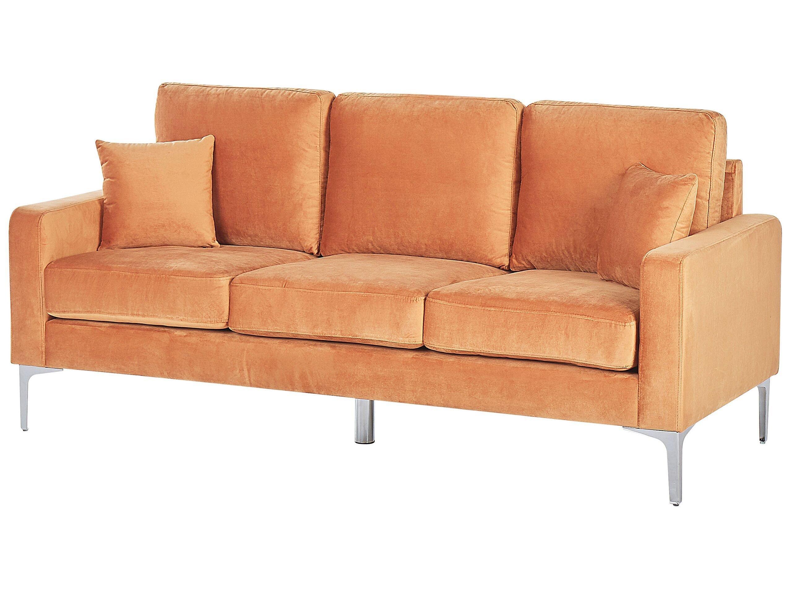 Beliani 3 Sitzer Sofa aus Samtstoff Modern GAVLE  