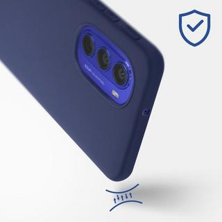 Avizar  Cover Motorola Moto G51 5G Silicone Blu 