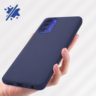 Avizar  Cover Motorola Moto G51 5G Silicone Blu 