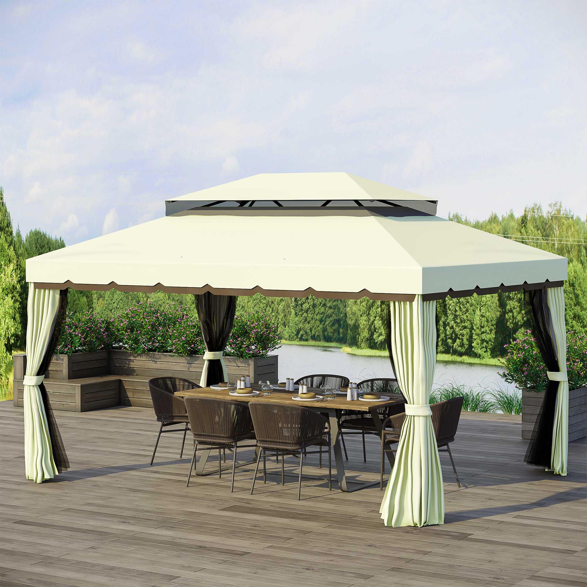 Outsunny Pavillon de jardin  