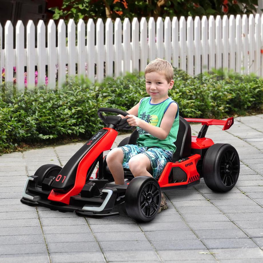 Northio  Elektrisches Go-Kart für Kinder mit Hupe, Musik, verstellbarem Sitz 