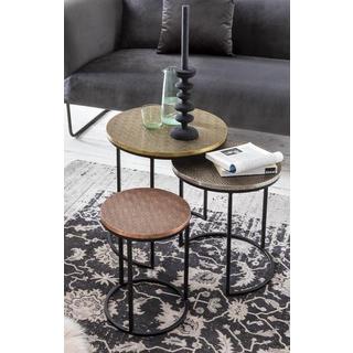 mutoni Table d'appoint Dubai 45x45 (set de 3)  