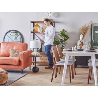 Beliani Tavolino en Alluminio Moderno EUCLA  