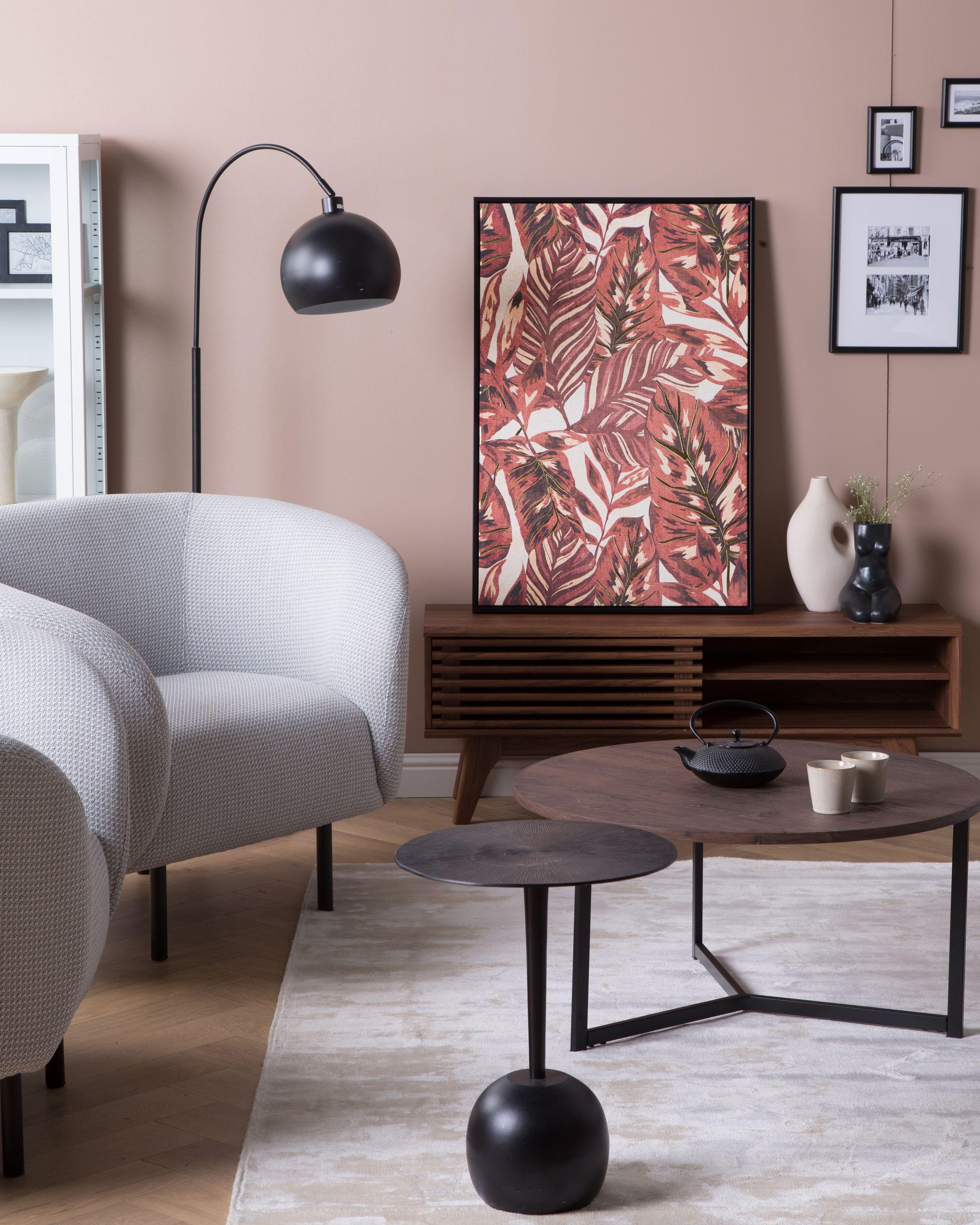 Beliani Tavolino en Alluminio Moderno EUCLA  