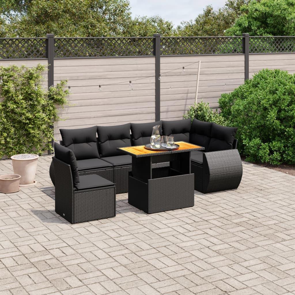 VidaXL set divano da giardino Polirattan  