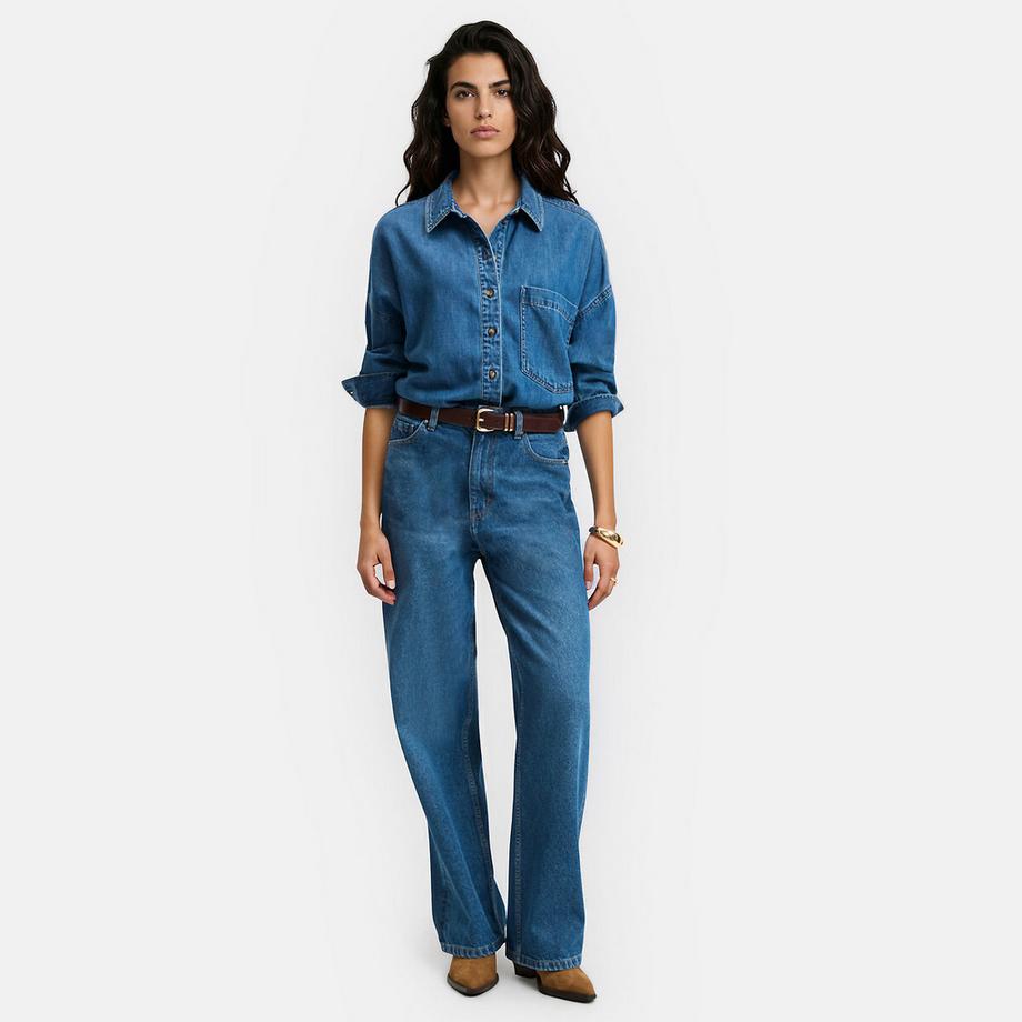 La Redoute Collections Chemise oversize en denim  