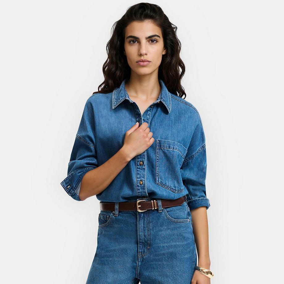 Chemise oversize en denim