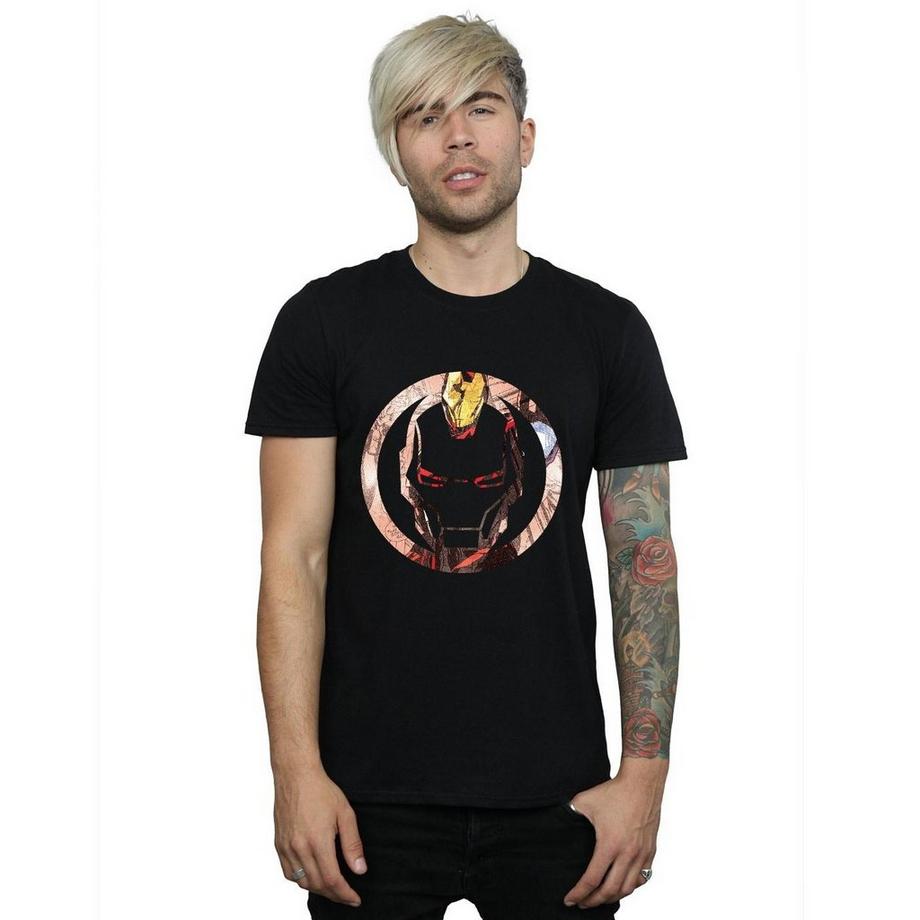 Iron Man Iron Man Masque T-Shirt Imprimé Graphique  