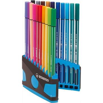Pen 68 Premium-Filzstift ColorParade anthrazit mit 20 Farben
