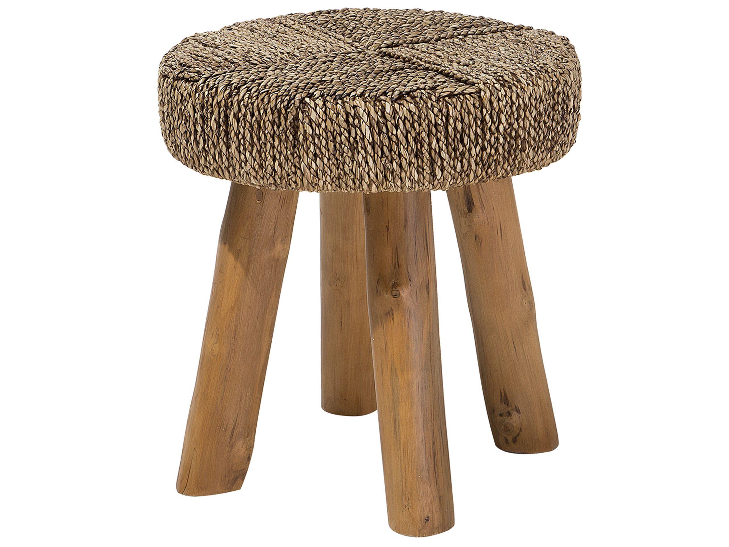 Beliani Table d'appoint en Teck Boho KELSEY  