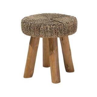 Beliani Table d'appoint en Teck Boho KELSEY  