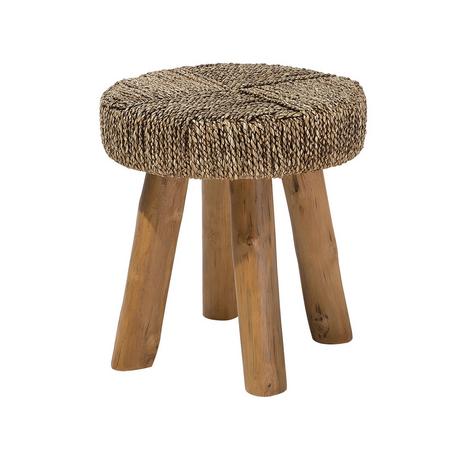 Beliani Table d'appoint en Teck Boho KELSEY  