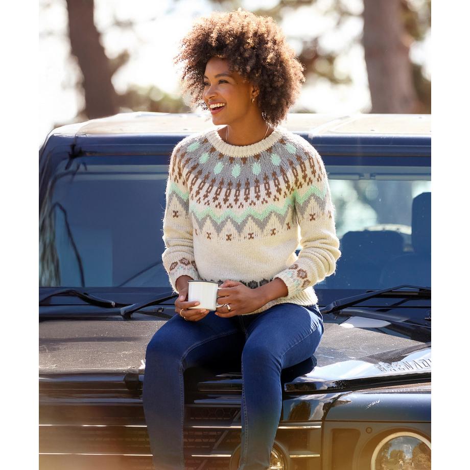 Joe Browns Pull Fair Isle Douillet Saisonier  