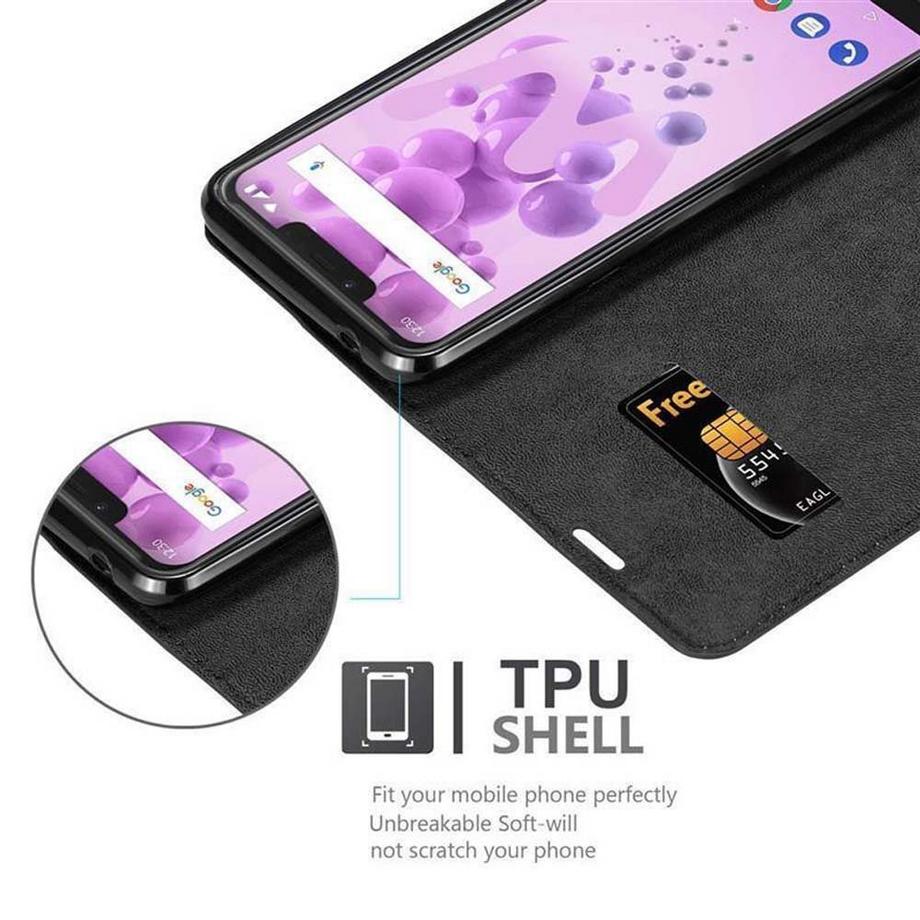 Cadorabo  Housse compatible avec WIKO VIEW 2 GO - Coque de protection avec fermeture magnétique, fonction de support et compartiment pour carte 