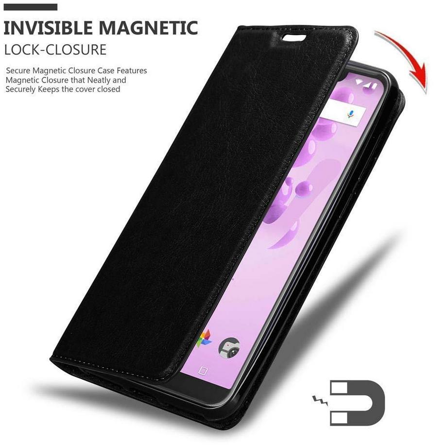 Cadorabo  Housse compatible avec WIKO VIEW 2 GO - Coque de protection avec fermeture magnétique, fonction de support et compartiment pour carte 
