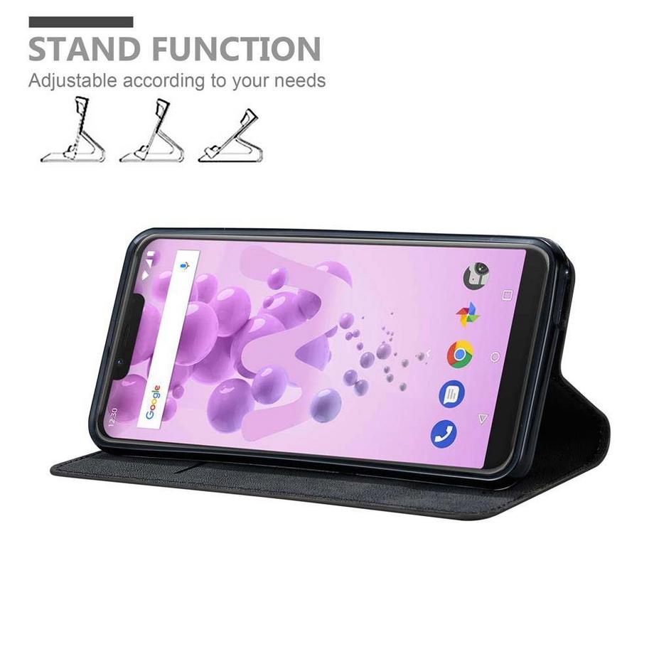 Cadorabo  Housse compatible avec WIKO VIEW 2 GO - Coque de protection avec fermeture magnétique, fonction de support et compartiment pour carte 