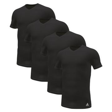 4er Pack Active Flex Cotton 3 Stripes - Unterhemd / Shirt Kurzarm