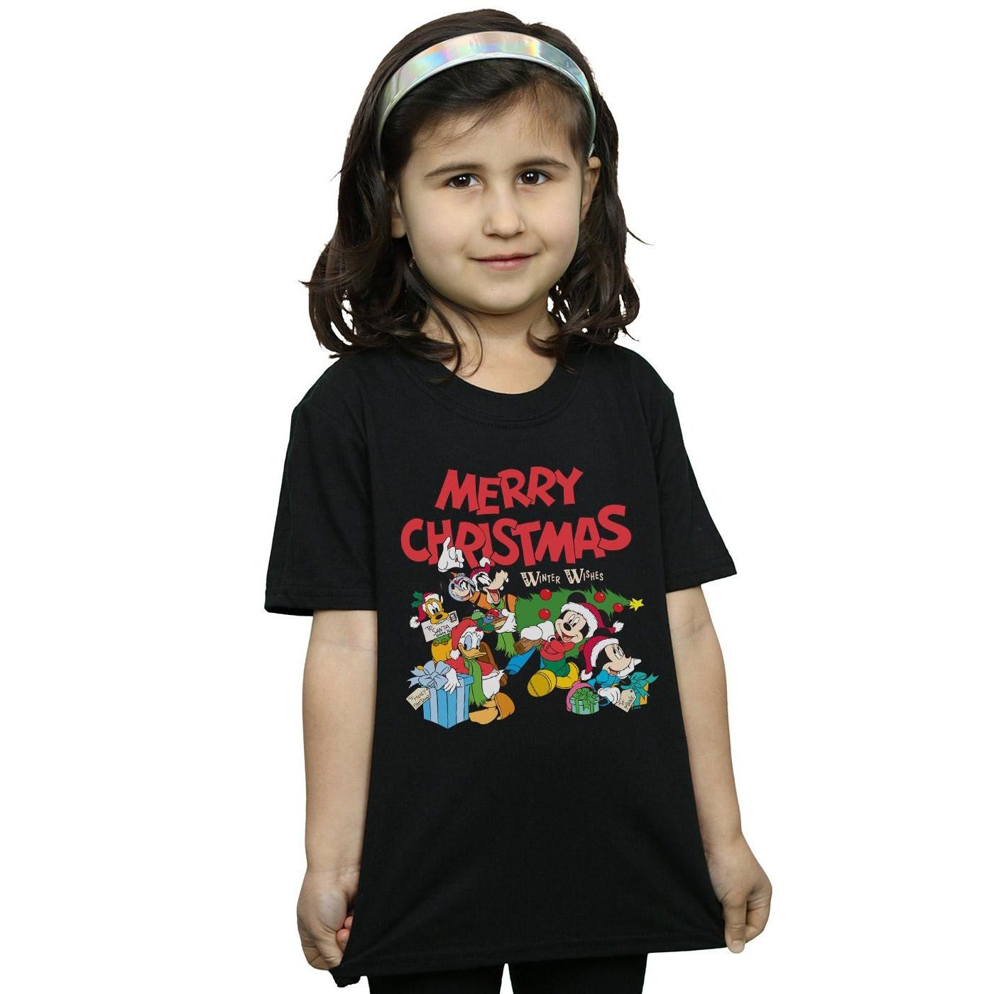 Disney  Tshirt MICKEY MOUSE AND FRIENDSWINTER WISHES 