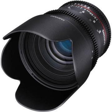 Samyang 50 mm T/1,5 als UMC Cine (Canon)