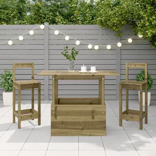 VidaXL Table de jardin pinède imprégnée  