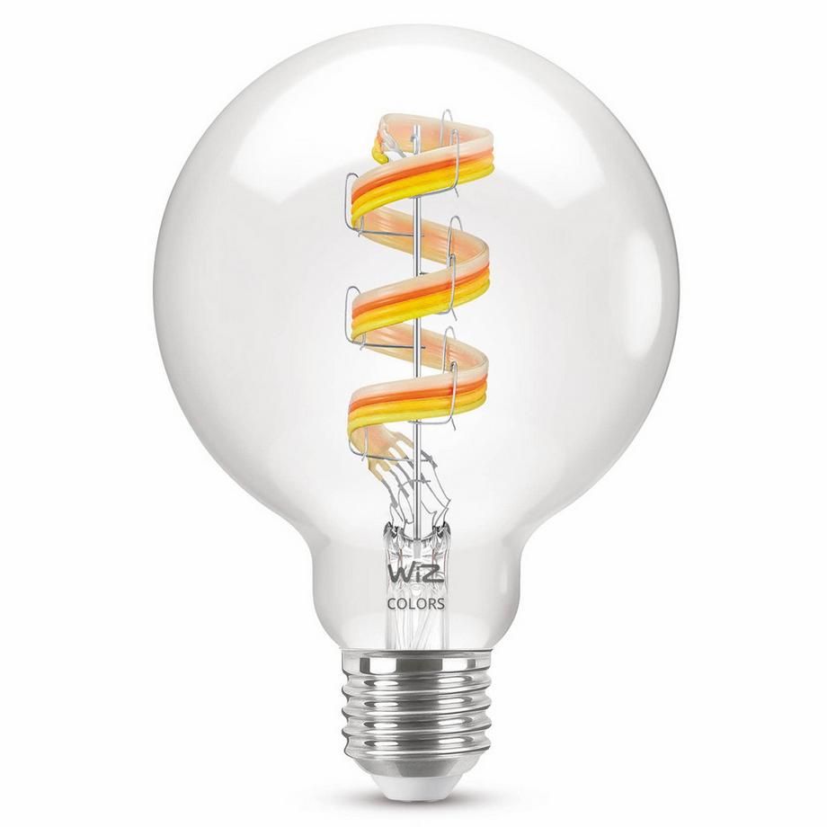WIZ WiFi Smart LED E27 G95 40W Filament Couleur + Blanc chaud-froid 470lm  