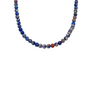 Kuzzoi  Halskette Achat Bead Steinkette 925 Silber 
