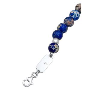 Kuzzoi  Collier Achat Bead Steinkette 925 Silber 