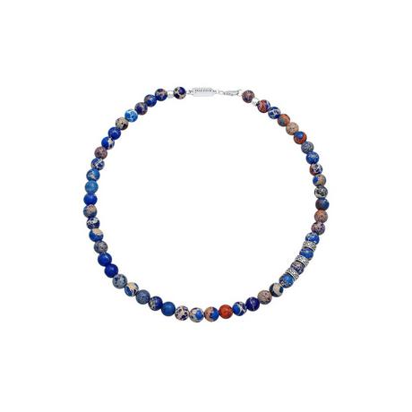 Kuzzoi  Halskette Achat Bead Steinkette 925 Silber 