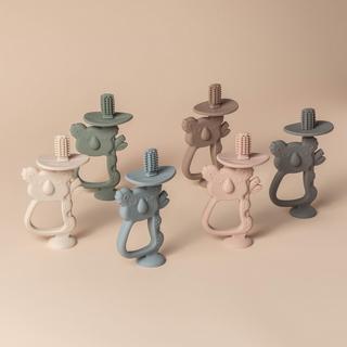 Activity-board  Anneau de dentition pour bébé avec base de succion, brosse à dents pour bébé, anneau de dentition 