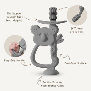 Activity-board  Anneau de dentition pour bébé avec base de succion, brosse à dents pour bébé, anneau de dentition 