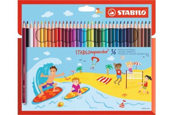 STABILO STABILO Farbstift aquacolor 2,8mm 16366 Kids Design 36 Stück  